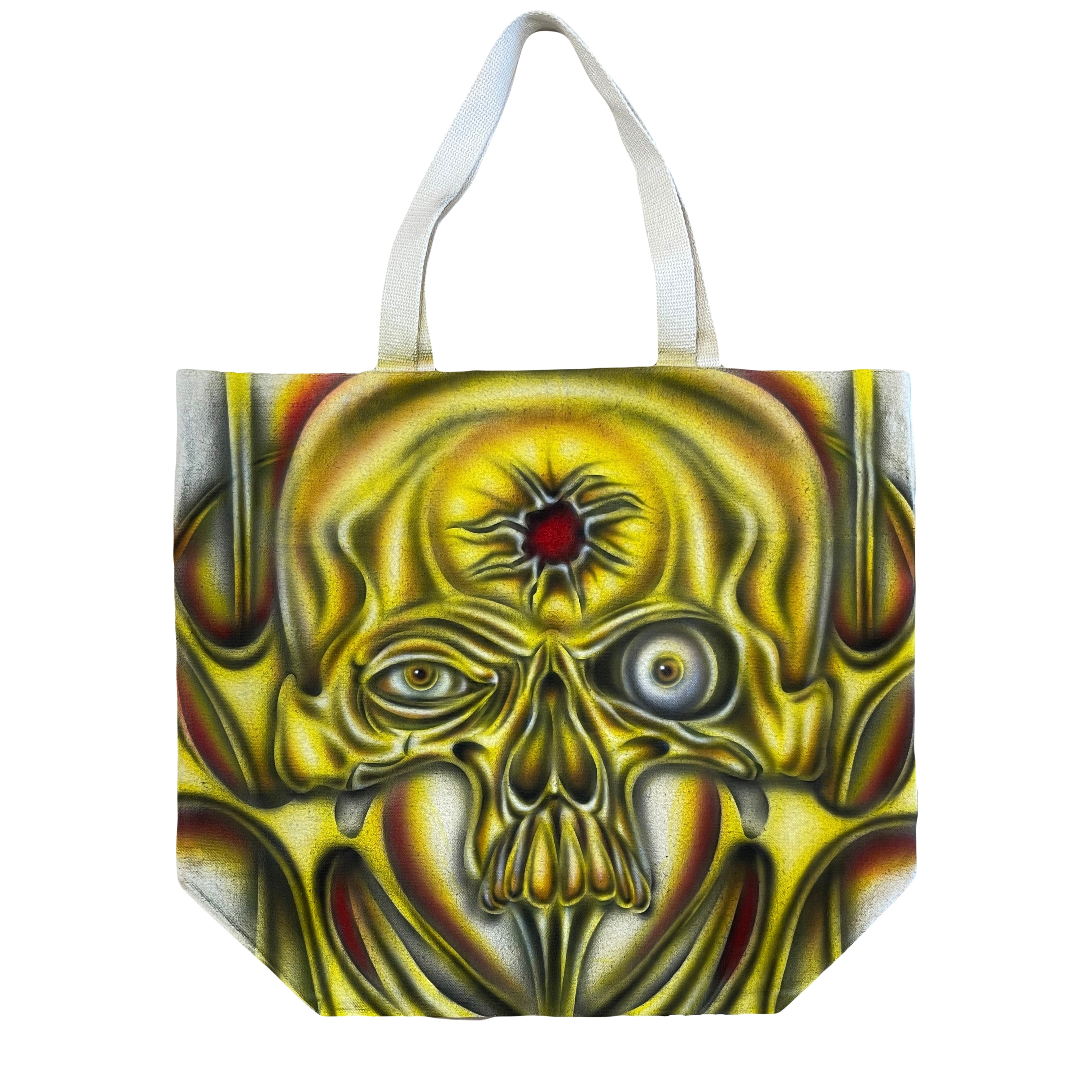 1/1 Airbrushed Tote Bag – MilesFranklin